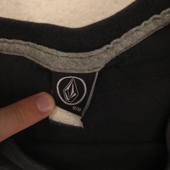 Volcom Crew Neck Short Sleeve Graphic T Shirt Mens Size Medium M Black - Picture 3 of 9